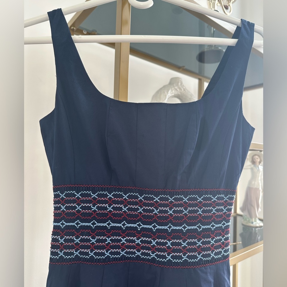 STAUD Navy Blue Sleeveless Dress - Picture 4 of 10